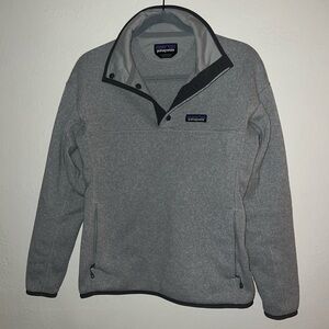 Patagonia Heather Gray Snap-T Pullover